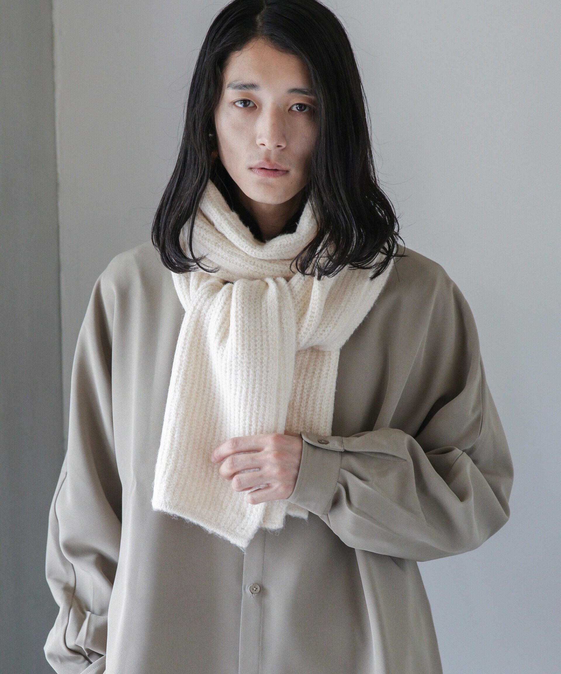 nano･universe「WEB限定 モヘヤライクワイドストール」|マフラー|