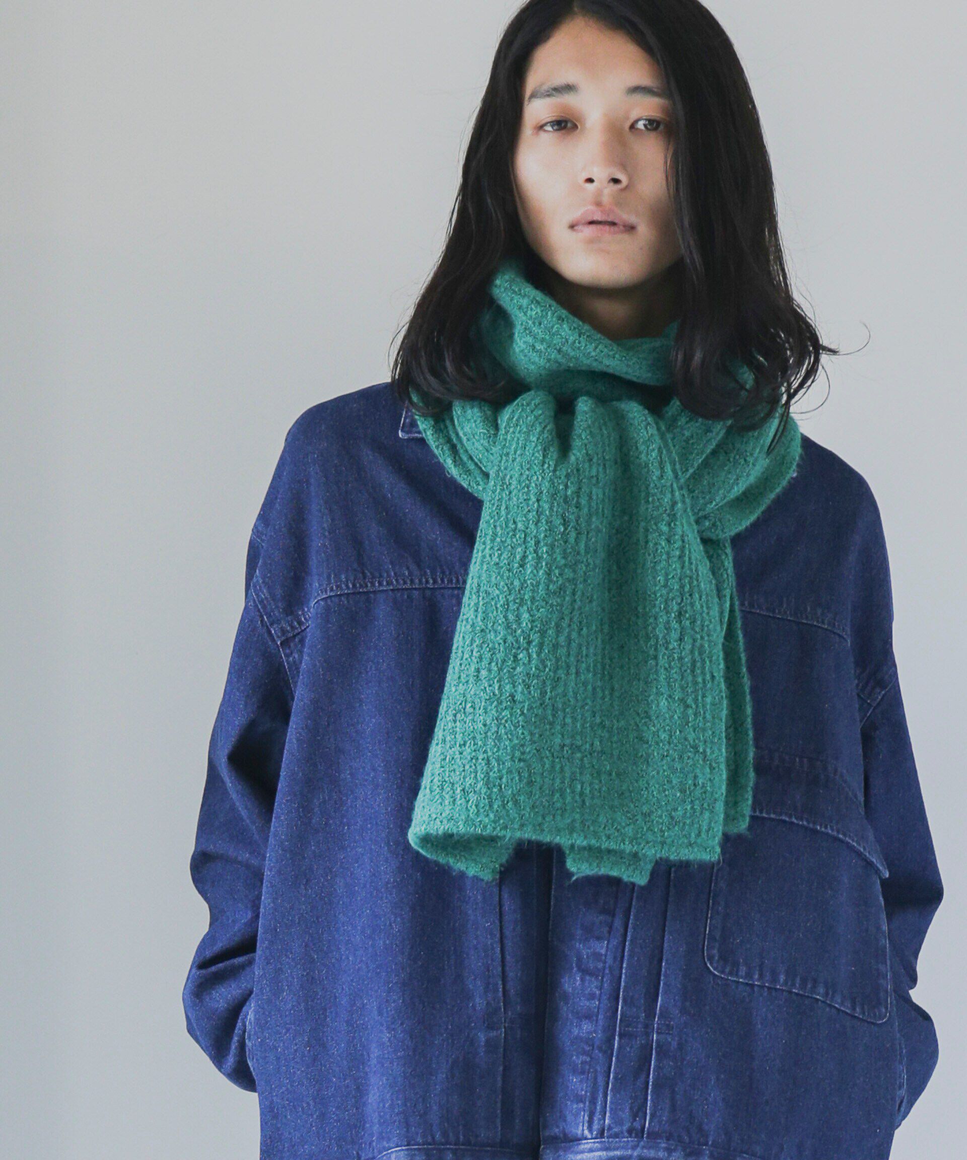 nano･universe「WEB限定 モヘヤライクワイドストール」|マフラー|