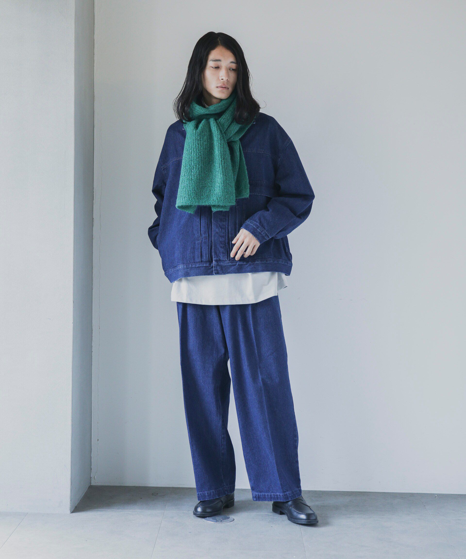 nano･universe「WEB限定 モヘヤライクワイドストール」|マフラー|