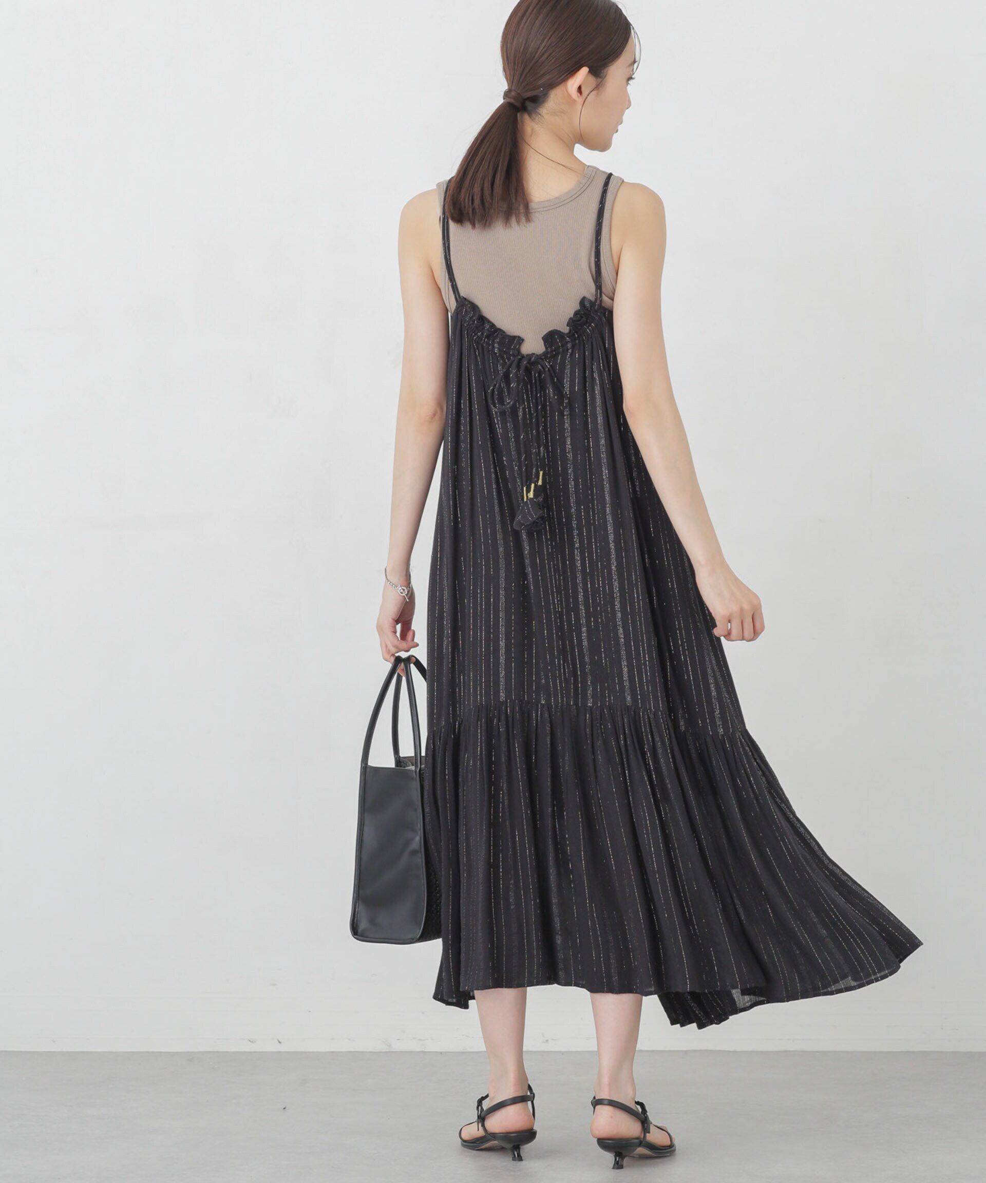 nano･universe「インドラメストライプキャミワンピース」|ワンピース|