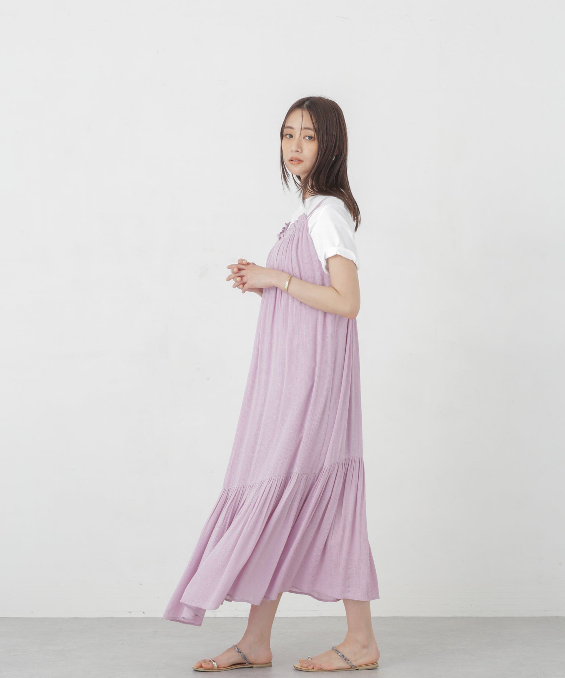 nano･universe「インドラメストライプキャミワンピース」|ワンピース|