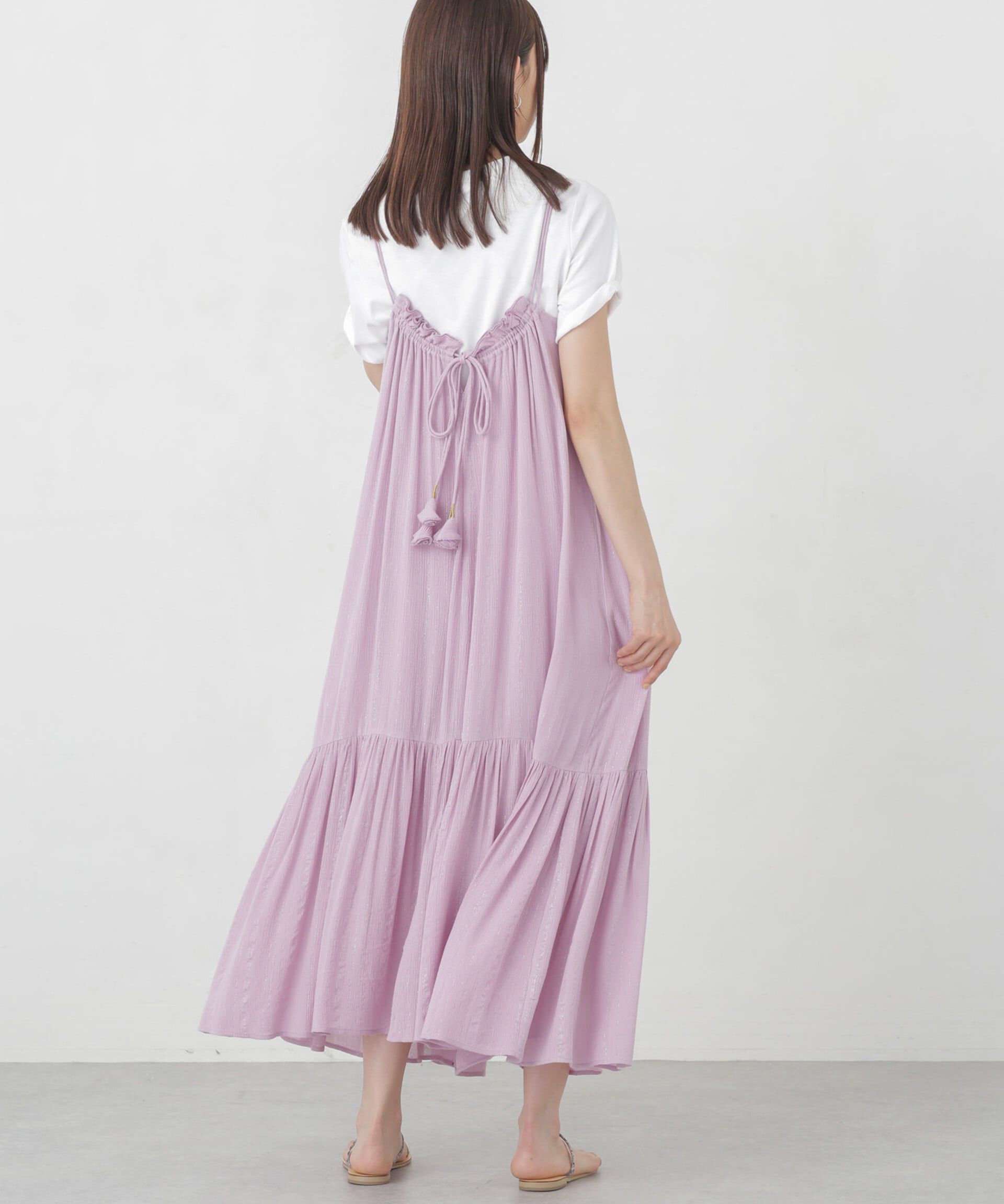 nano･universe「インドラメストライプキャミワンピース」|ワンピース|