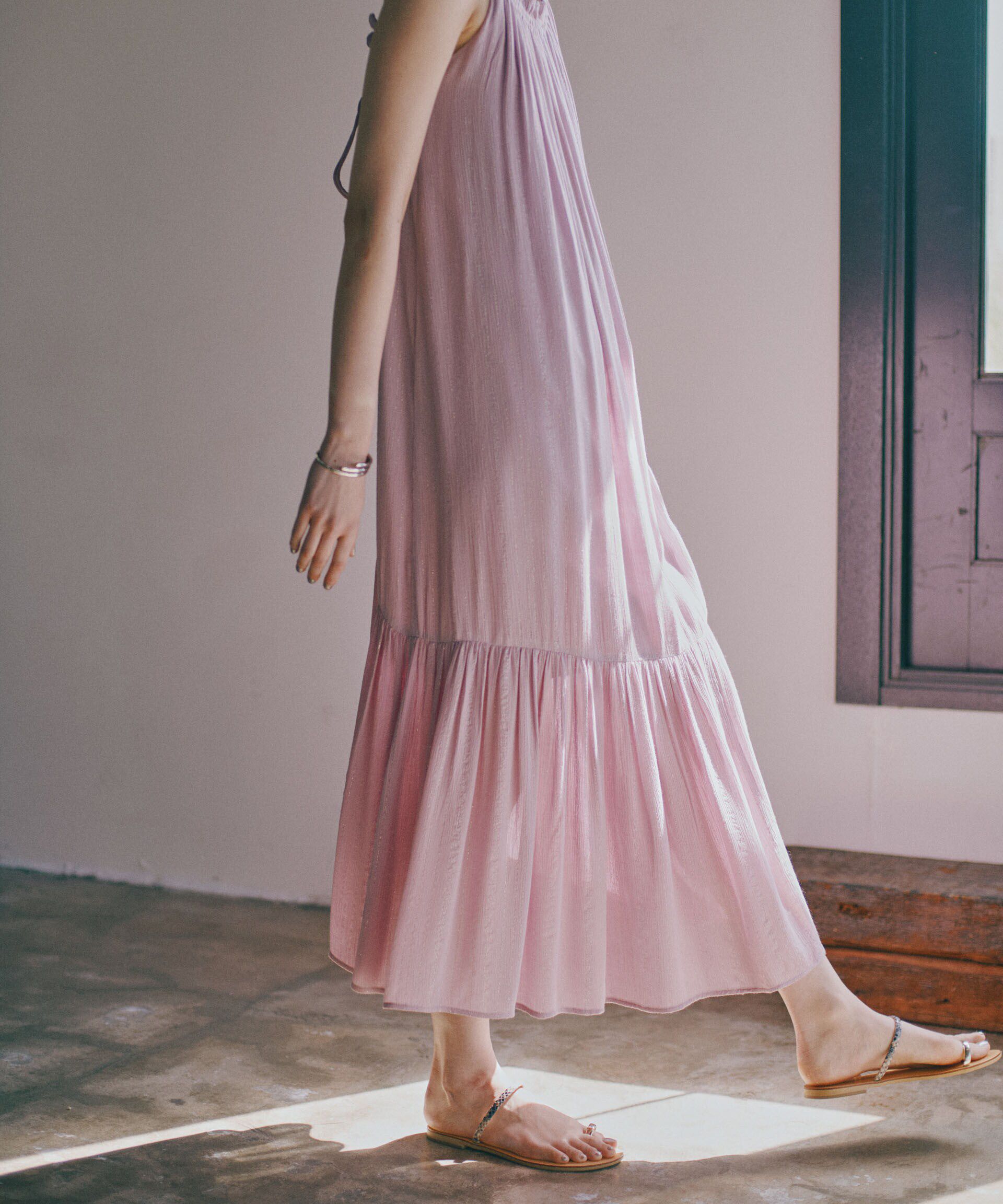 nano･universe「インドラメストライプキャミワンピース」|ワンピース|