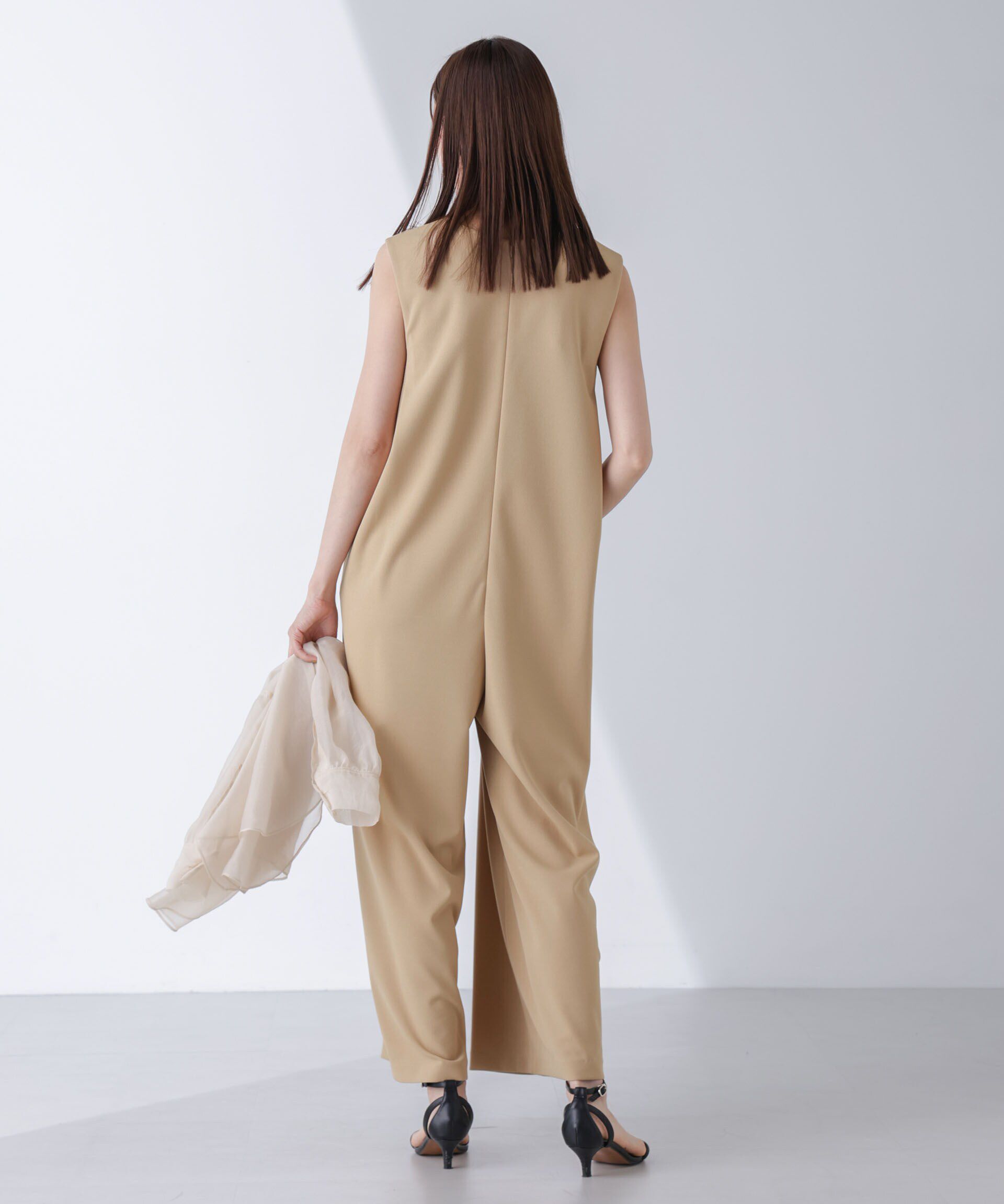 nano･universe「AtPARK＆DAILYWEAR/カットジョーゼットサロペ」|ワンピース|