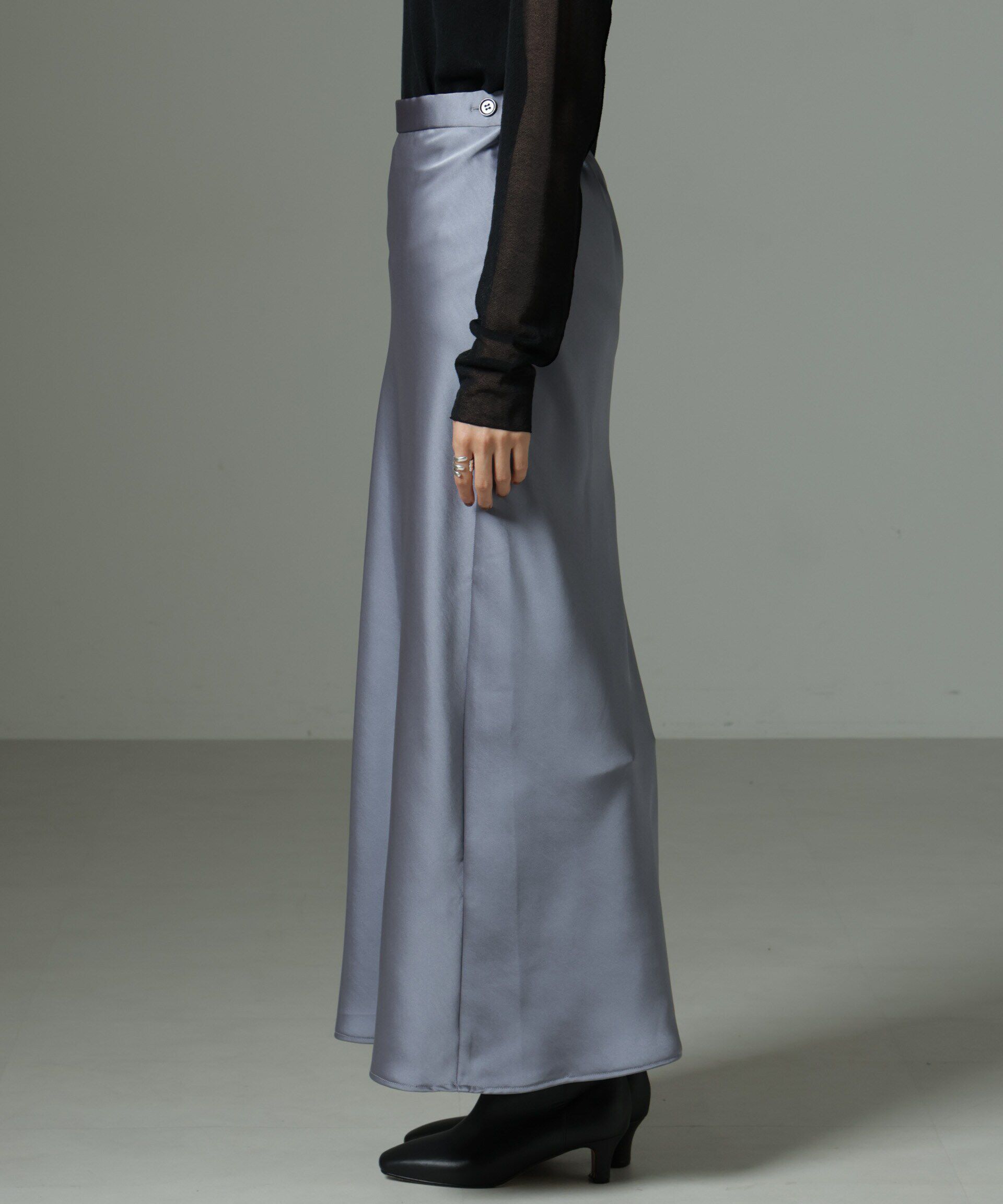 nano･universe「ヘヴィーサテンスカート」|スカート|