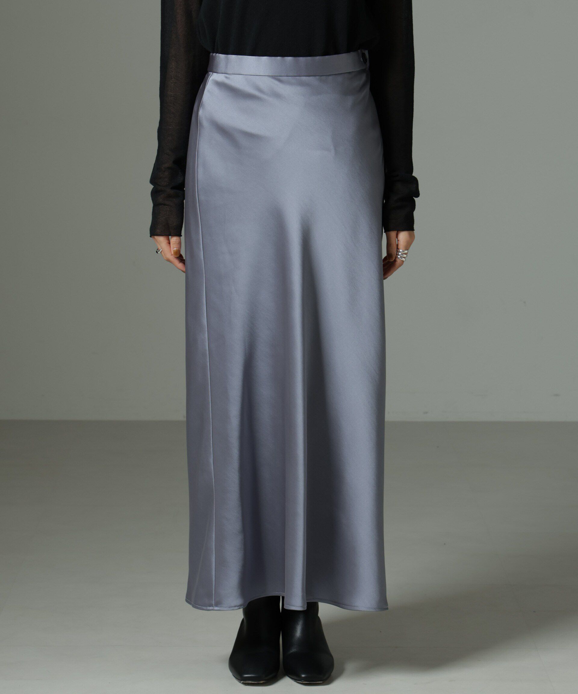 nano･universe「ヘヴィーサテンスカート」|スカート|