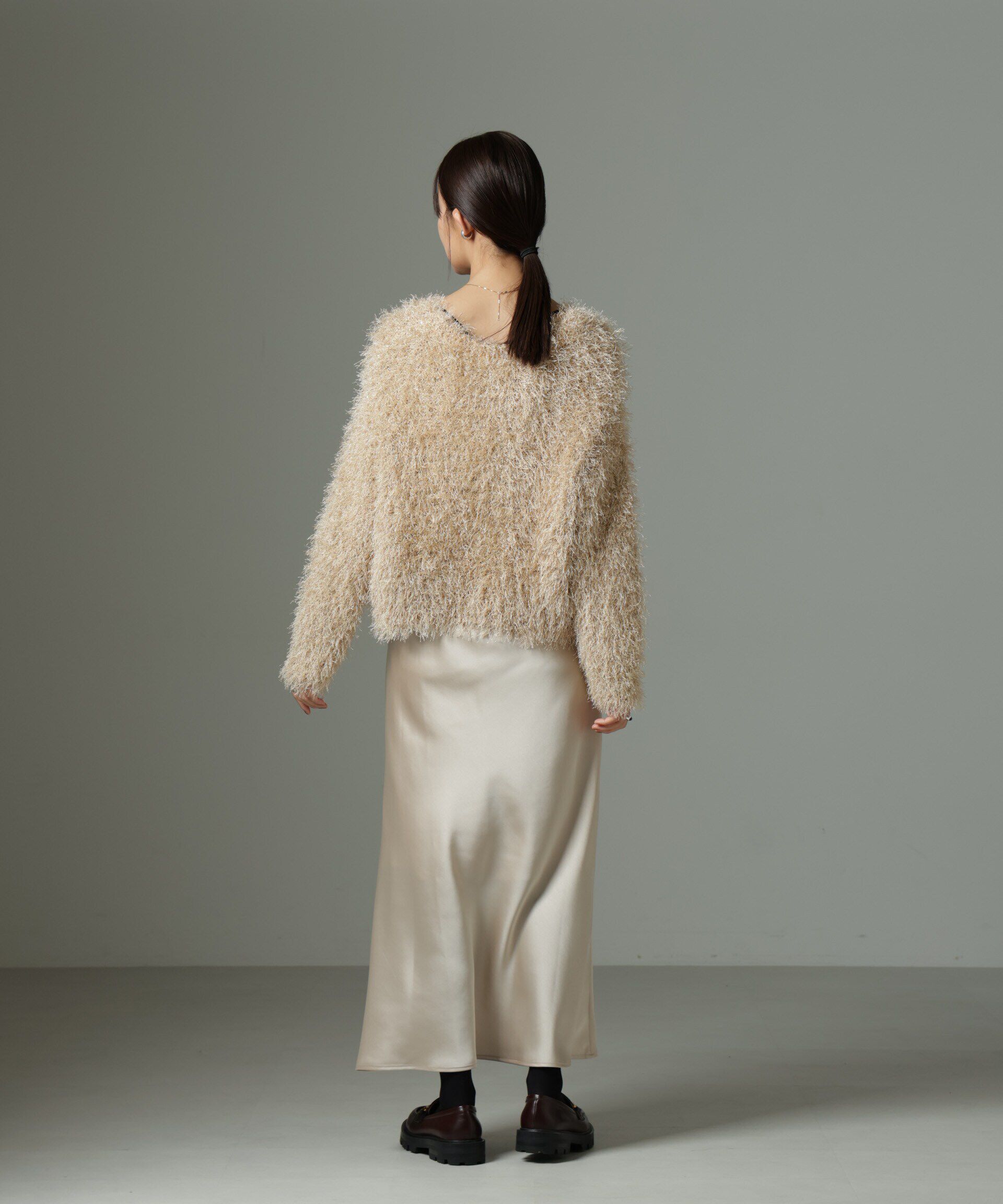 nano･universe「ヘヴィーサテンスカート」|スカート|