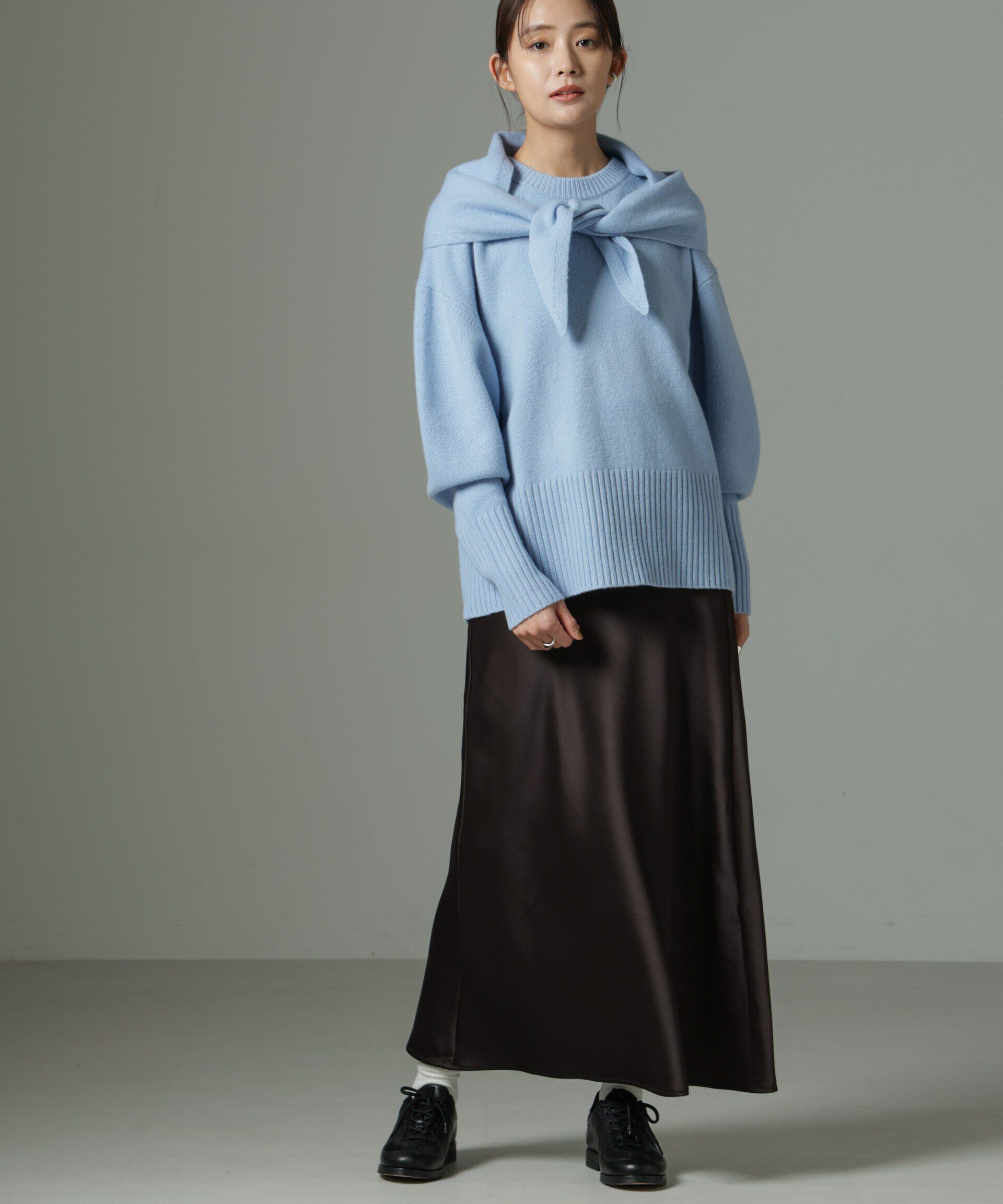 nano･universe「ヘヴィーサテンスカート」|スカート|
