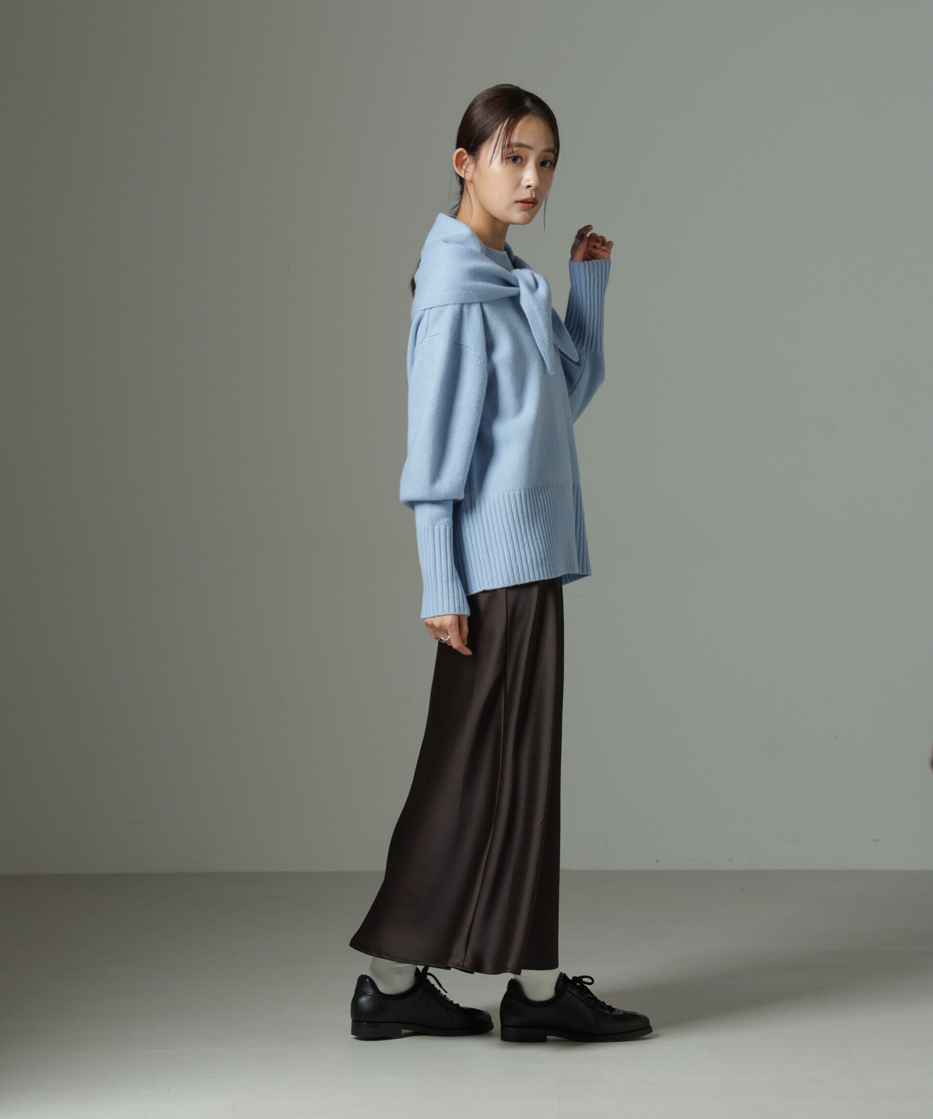 nano･universe「ヘヴィーサテンスカート」|スカート|