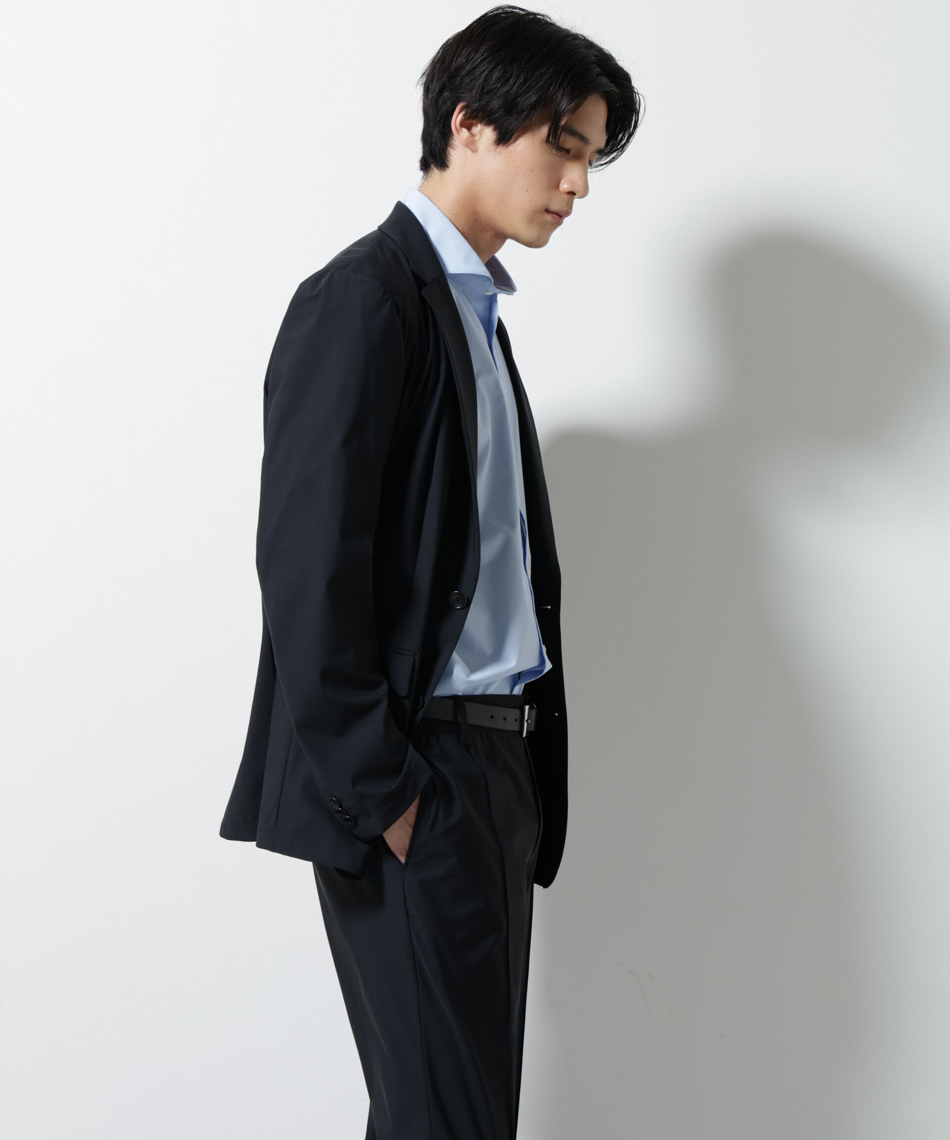 nano･universe「｢N JACKET PREMIUM｣ｸｰﾙﾀｯﾁ4WAYｽﾄﾚｯﾁｼﾞｬｹｯﾄ撥水(ｾｯﾄｱｯ 」|スーツ|