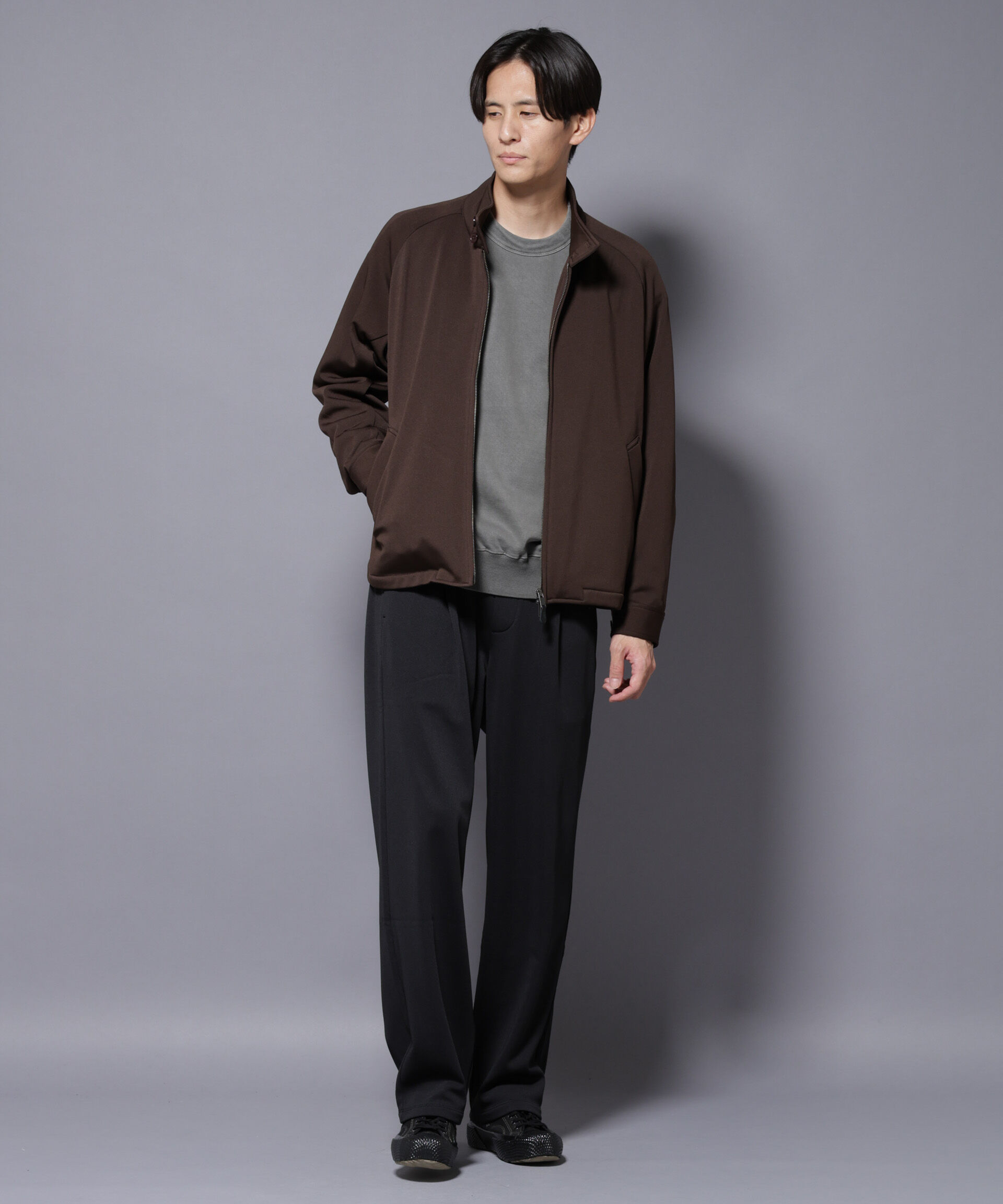 nano･universe「｢MC｣coveross(R) フリースボンディングワイドパンツ」|チノ|