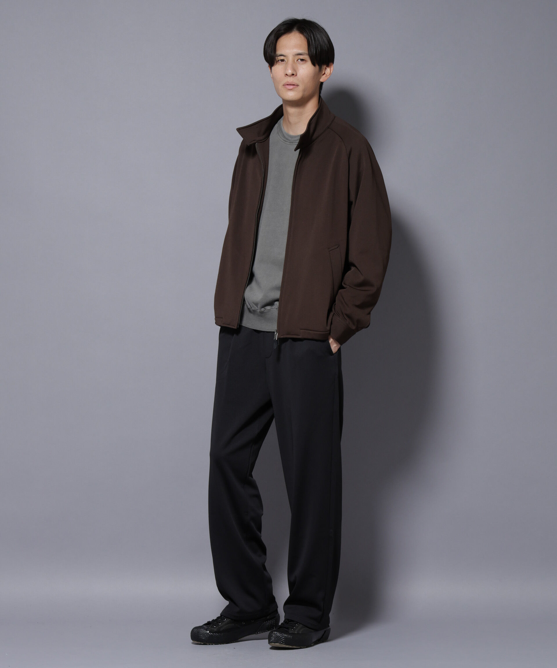 nano･universe「｢MC｣coveross(R) フリースボンディングワイドパンツ」|チノ|