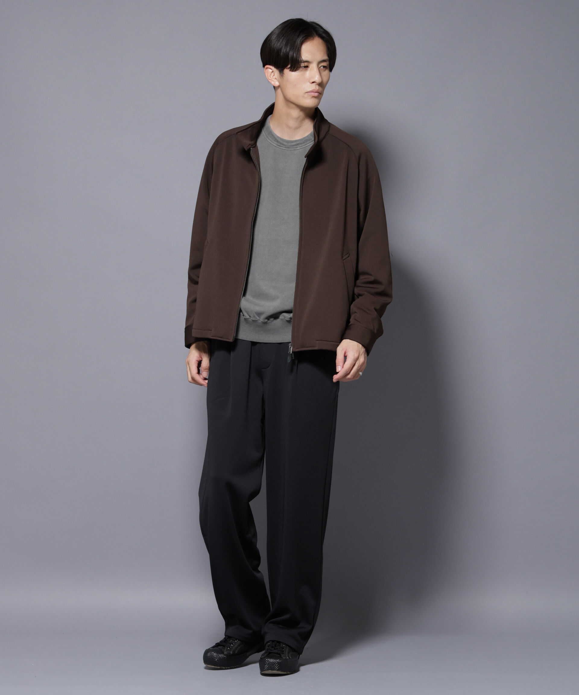 nano･universe「｢MC｣coveross(R) フリースボンディングワイドパンツ」|チノ|