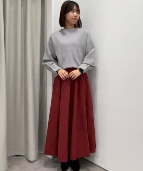 nano･universe「ミラノリブパールニットプルオーバー」|ニット・セーター|