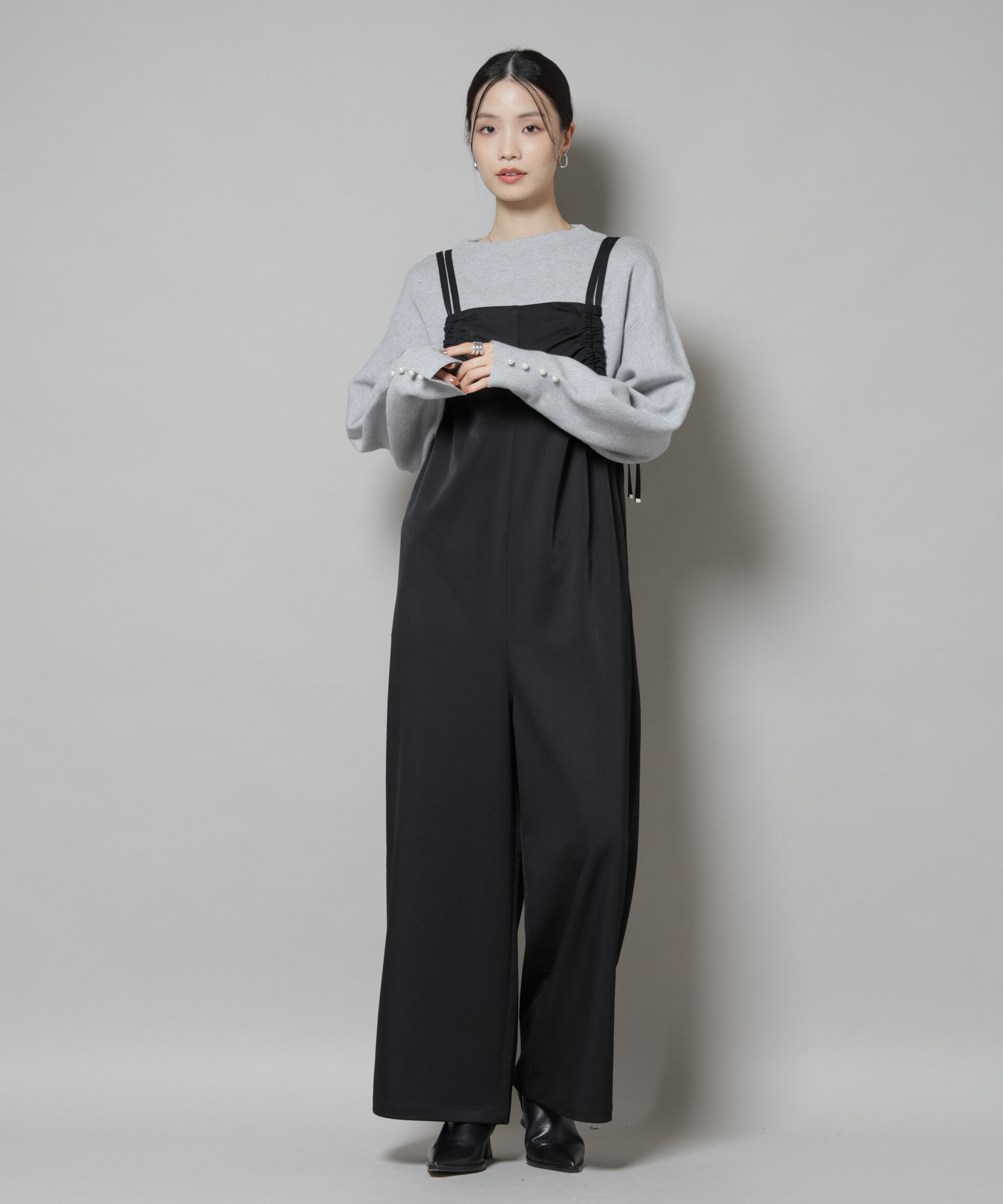 nano･universe「ミラノリブパールニットプルオーバー」|ニット・セーター|