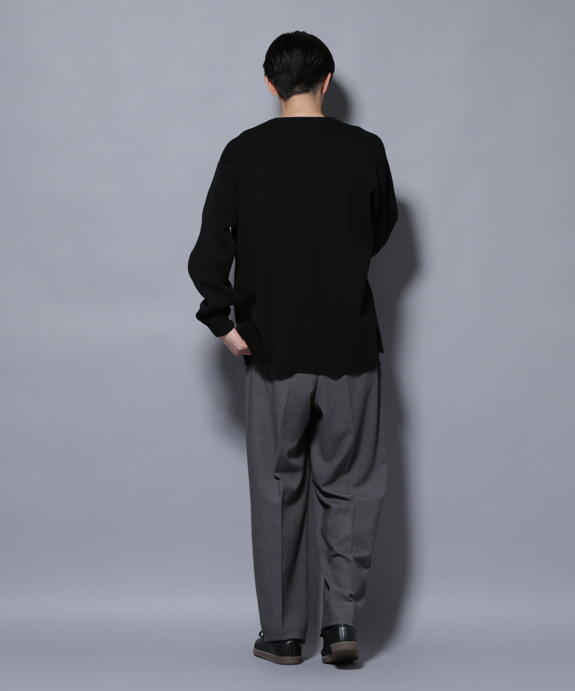 nano･universe「ミラノリブ ワイドクルーネックニット」|ニット・セーター|