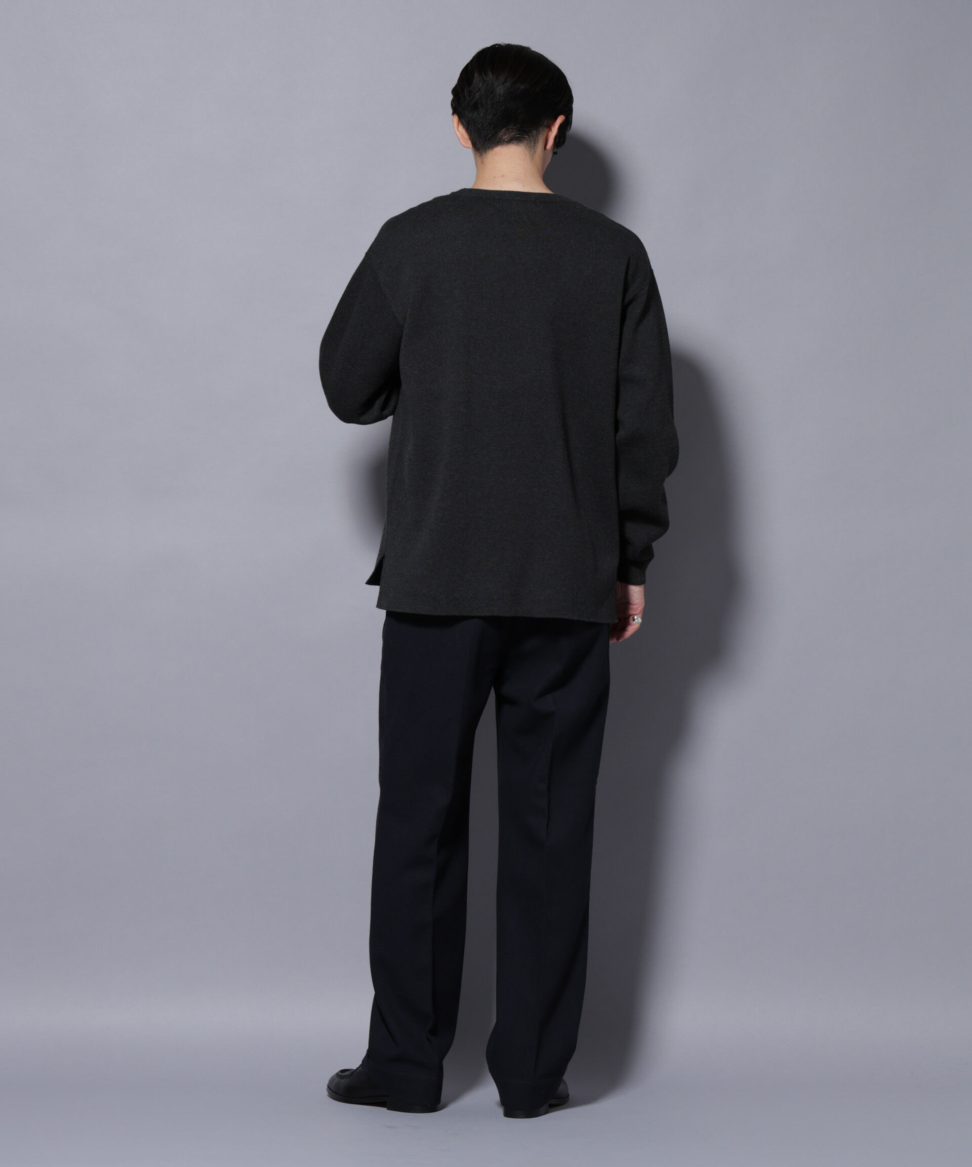 nano･universe「ミラノリブ ワイドクルーネックニット」|ニット・セーター|