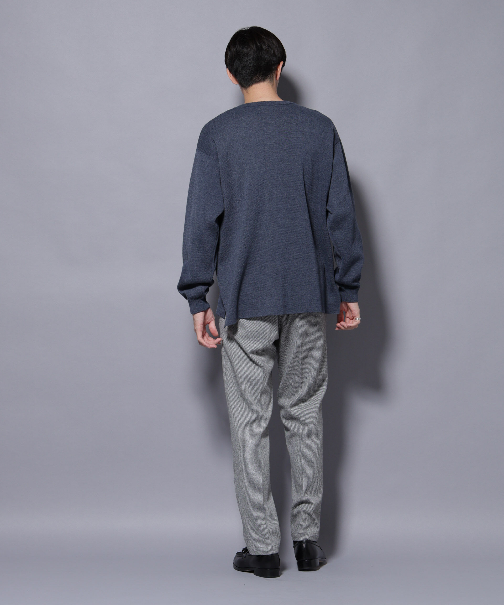 nano･universe「ミラノリブ ワイドクルーネックニット」|ニット・セーター|