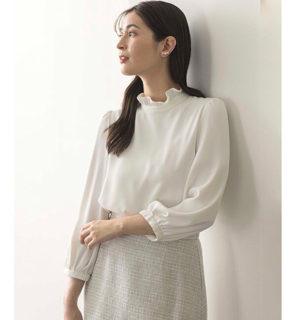 組曲「【KUMIKYOKU NAVY】ジョーゼットシフォン ブラウス」|シャツ・ブラウス|