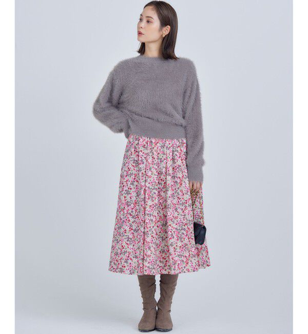 組曲「ニュアージュフラワープリント スカート」|スカート|