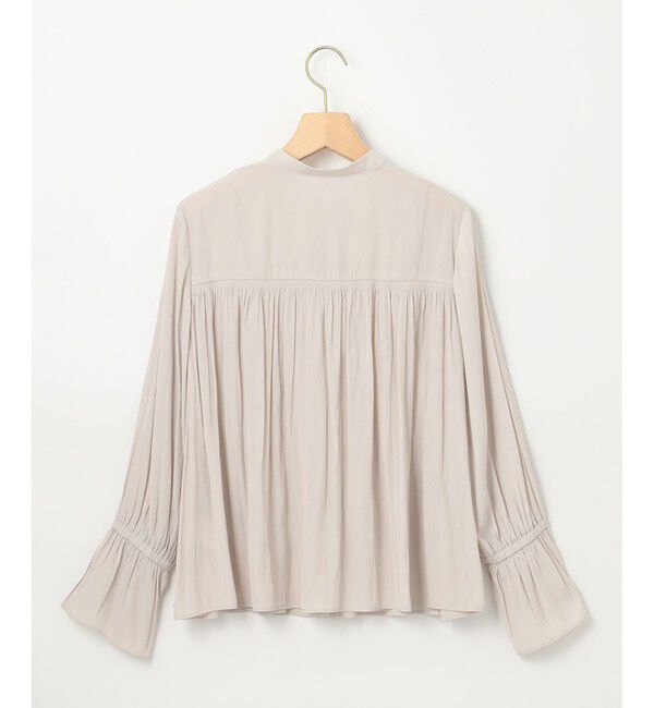 組曲「【WEB限定】ギャザーライトデシン ブラウス」|シャツ・ブラウス|