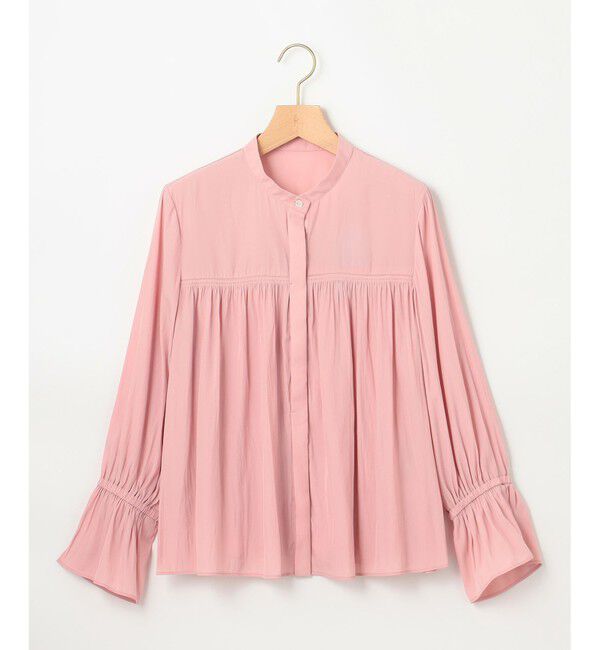 組曲「【WEB限定】ギャザーライトデシン ブラウス」|シャツ・ブラウス|