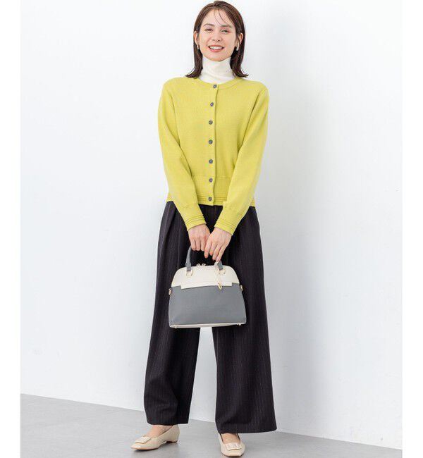 組曲「【前後着用可 / 加藤ローサさん着用】スムースストレッチタートル ニット」|カーディガン|