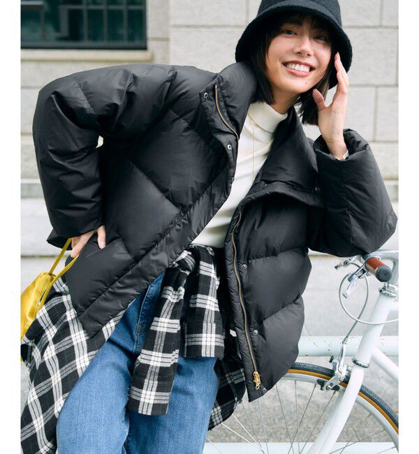 組曲「【前後着用可 / 加藤ローサさん着用】スムースストレッチタートル ニット」|カーディガン|