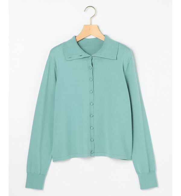 組曲「【前後着用可 / 加藤ローサさん着用】スムースストレッチタートル ニット」|カーディガン|