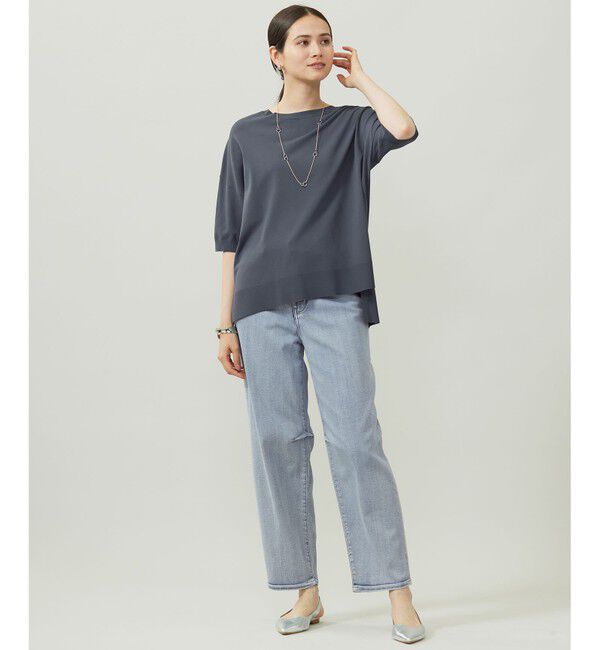 自由区「クレープストレッチプルオーバー ニットⅡ」|ニット・セーター|