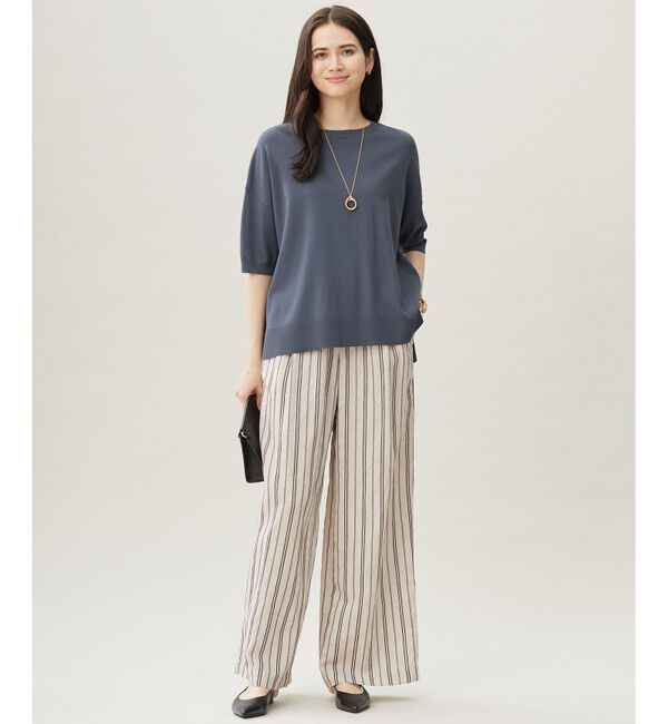 自由区「クレープストレッチプルオーバー ニットⅡ」|ニット・セーター|