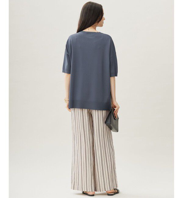 自由区「クレープストレッチプルオーバー ニットⅡ」|ニット・セーター|