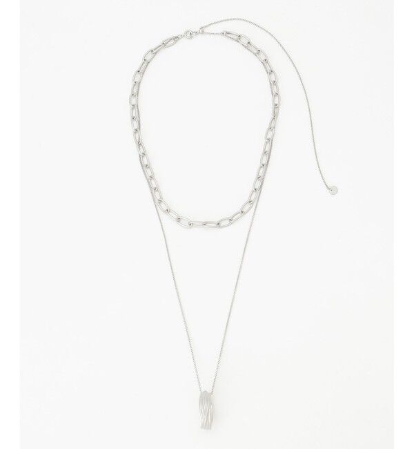 自由区「ダブルチェーンリング ネックレス」|ネックレス|