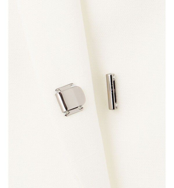 23区「【セットアップ対応/防シワ性/洗える】アイアスマットストレッチ ノーカラー ジャケット」|ノーカラージャケット|