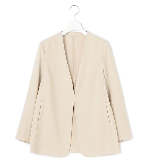 23区「【セットアップ対応/洗える】2WAYストレッチツイル ジャケット」|ノーカラージャケット|