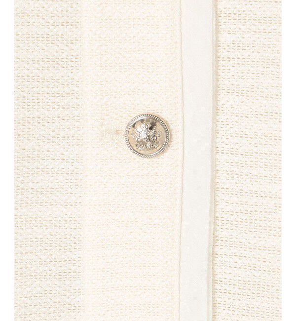 23区「【Oggi5月号掲載】サマーツイード ジャケット」|ノーカラージャケット|