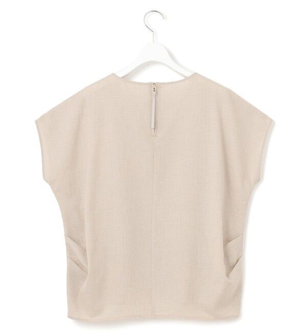 23区「【洗える】トリアセスラブストレッチ フレンチスリーブ ブラウス」|シャツ・ブラウス|