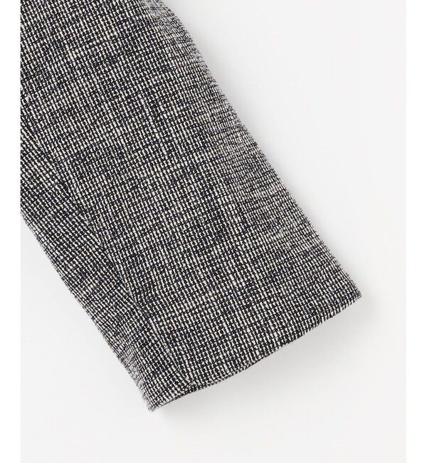 ANY SIS「ライトストレッチ ツイード ジャケット」|ノーカラージャケット|