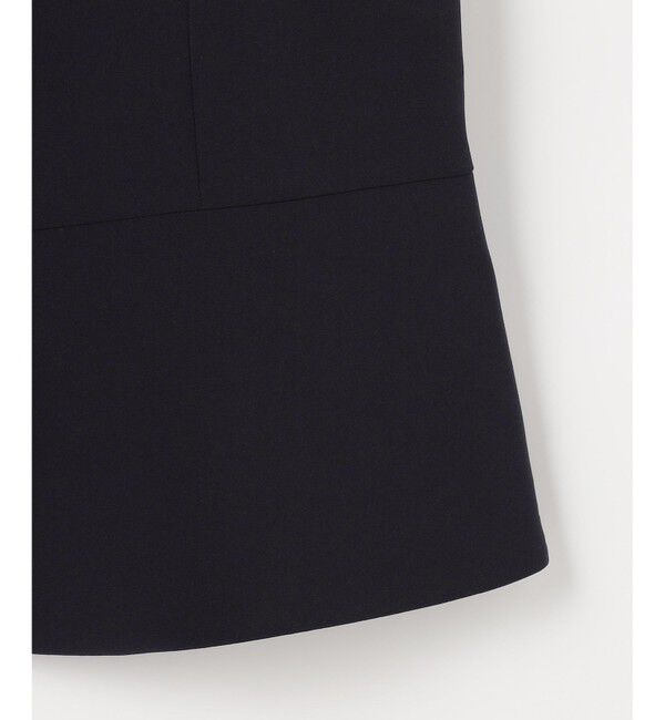 ANY SIS「セレモニーダブルクロス クルーカラー ジャケット」|ノーカラージャケット|