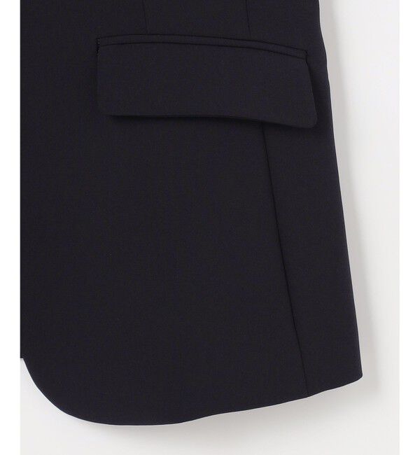 ANY SIS「セレモニーダブルクロス カラーレス ジャケット」|ノーカラージャケット|