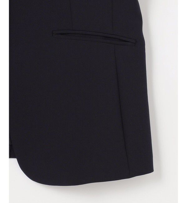 ANY SIS「セレモニーダブルクロス カラーレス ジャケット」|ノーカラージャケット|