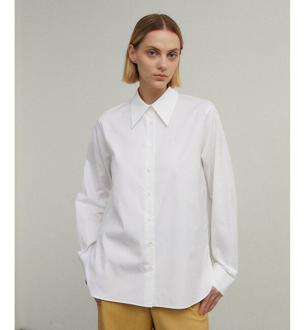 BEIGE,「ALBERT / シアーシャツ」|シャツ・ブラウス|White