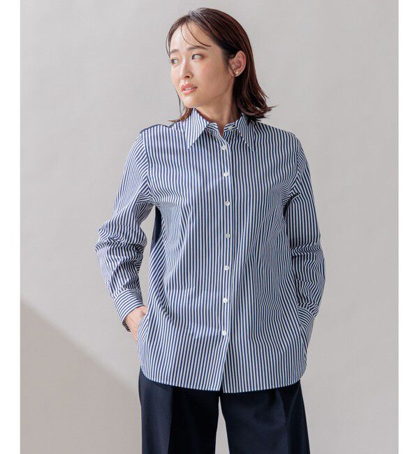 BEIGE,「ALBERT / シアーシャツ」|シャツ・ブラウス|Navy St.