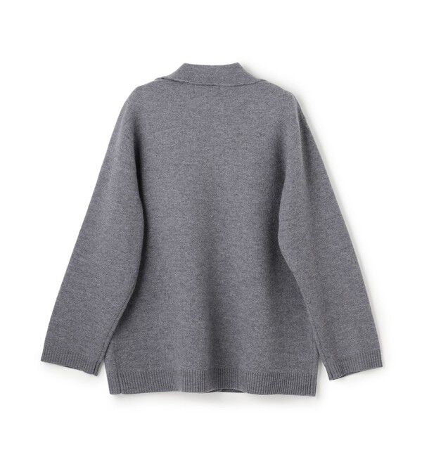 BEIGE,「CHICORA / レザーポケット付きウールニットジャケット」|ニット・セーター|