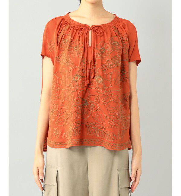  「エスニック刺繍トップ」|シャツ・ブラウス|