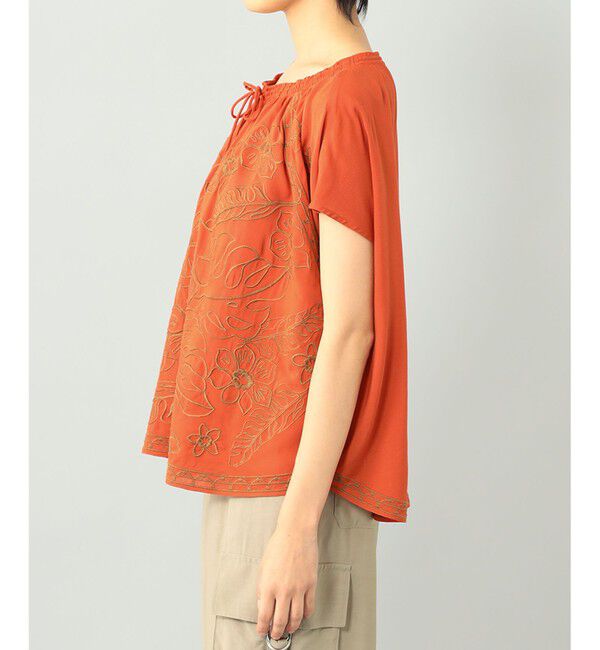  「エスニック刺繍トップ」|シャツ・ブラウス|