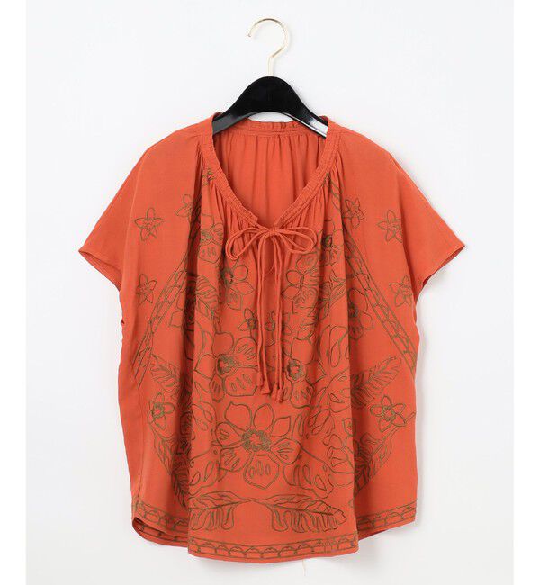  「エスニック刺繍トップ」|シャツ・ブラウス|