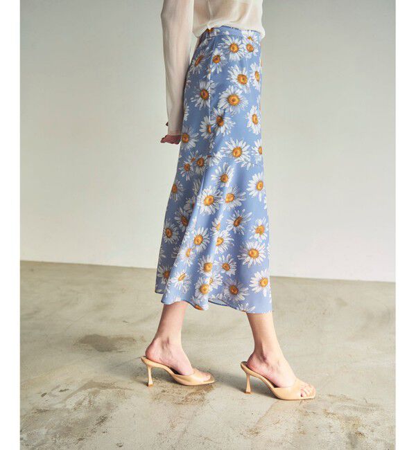 GRACE CONTINENTAL「マーガレットフラワープリントスカート」|スカート|