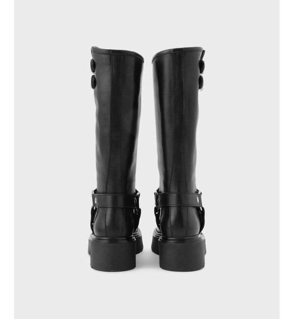 GRACE CONTINENTAL「ANGERO　BERVICATO ベルトロングブーツ」|ショートブーツ|