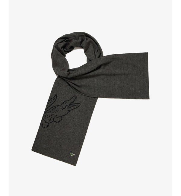LACOSTE「ワニロゴジャカードリバーシブルマフラー」|マフラー|